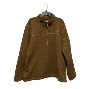 Fleece quarter zip sweater oversized
